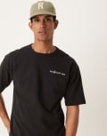 [Polo Ralph Lauren] Polo Ralph Lauren icon script logo heavyweight relaxed fit t-shirt in black XL black