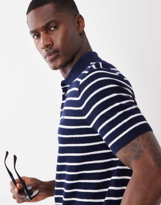 Polo Ralph Lauren - Icon - T-shirt blu e bianca a righe con logo, 2 di 5