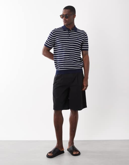 Polo Ralph Lauren - Icon - T-shirt blu e bianca a righe con logo, 3 di 5
