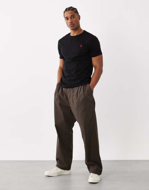 Polo Ralph Lauren - Icon - T-shirt custom slim fit nera con logo, 2 di 5