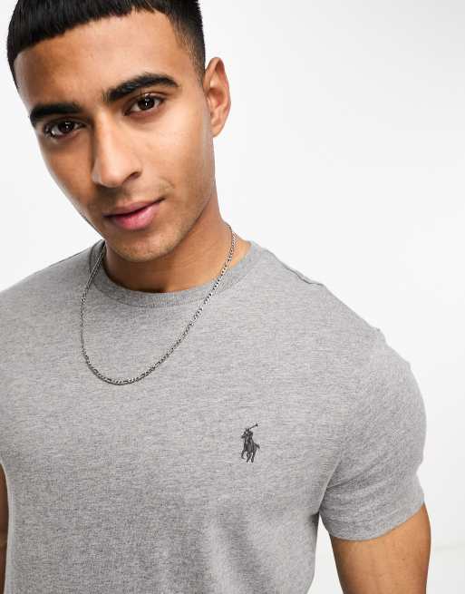 Polo Ralph Lauren - Icon - T-shirt grigio antracite mélange con logo