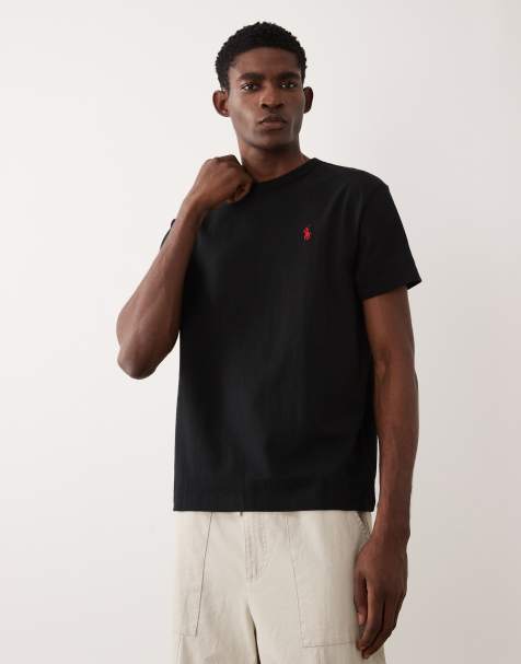 Polo Ralph Lauren - Icon - T-shirt oversize classica nera in tessuto pesante con logo - view 1
