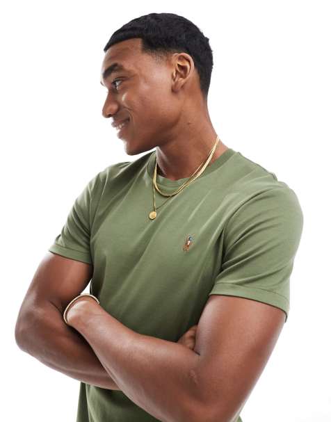 Polo Ralph Lauren - Icon - T-shirt verde in cotone pima con logo - view 1
