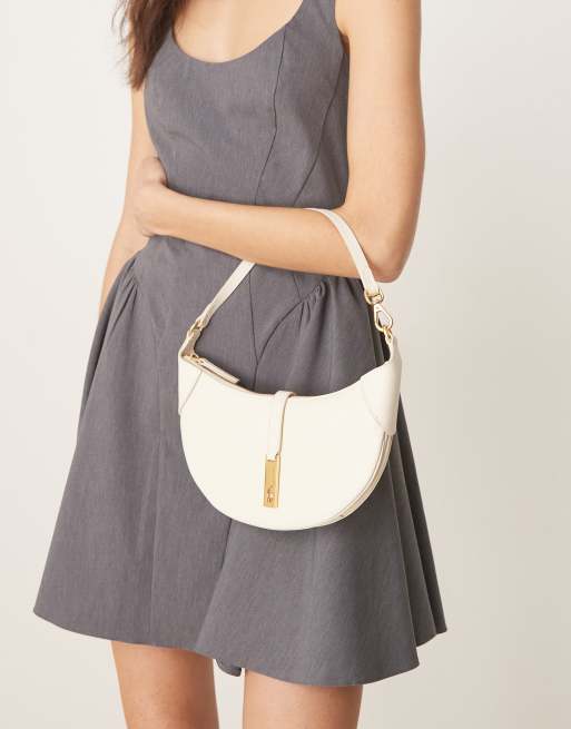 Polo Ralph Lauren ID leather mini shoulder bag in ivory, 2 of 4