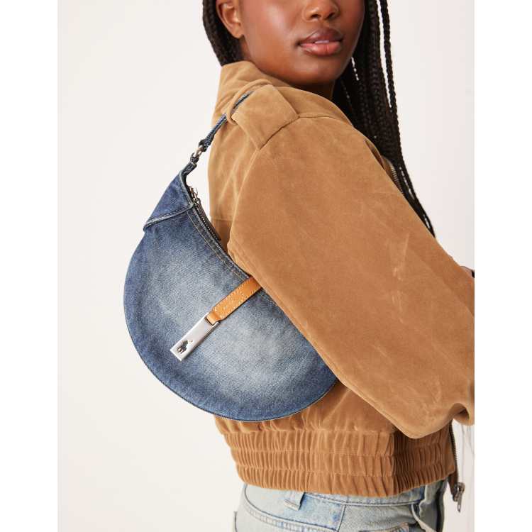 Polo Ralph Lauren ID mini denim shoulder bag in blue | ASOS