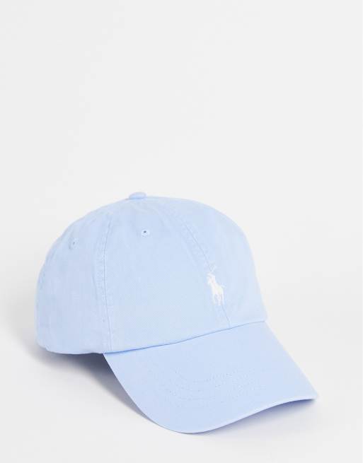 Polo Ralph Lauren – Jasnoniebieska czapka z daszkiem i logo