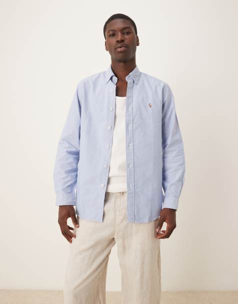 Polo Ralph Lauren custom fit oxford shirt in light blue
