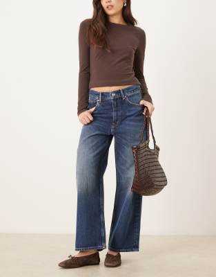 Polo Ralph Lauren - Jeans in Dunkelblau mit weitem Schnitt