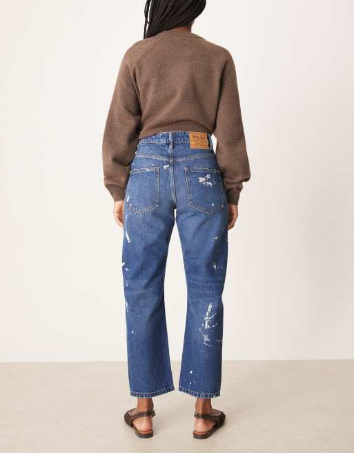 Polo Ralph Lauren – Jeans mit geradem Schnitt in Mittelblau, 4 von 5