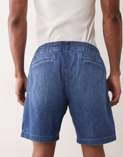 Polo Ralph Lauren – Jeansshorts in Dunkelblau mit Kordelzug, 4 von 5