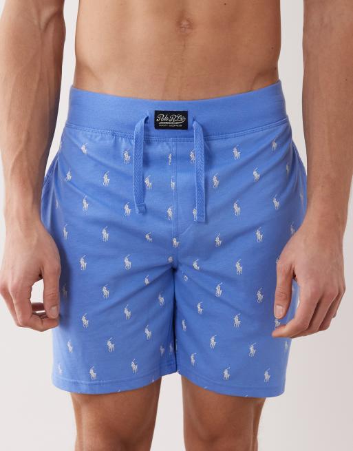 Polo Ralph Lauren - Jersey short met logo in middenblauw, 4 van 5