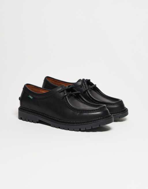 Polo Ralph Lauren Jett Apron moc-toe shoes in black | ASOS