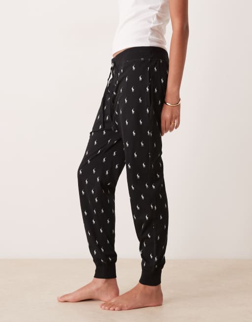 Polo Ralph Lauren - Jogger confort d'ensemble en coton fluide à motif logo - Noir, 2 de 5