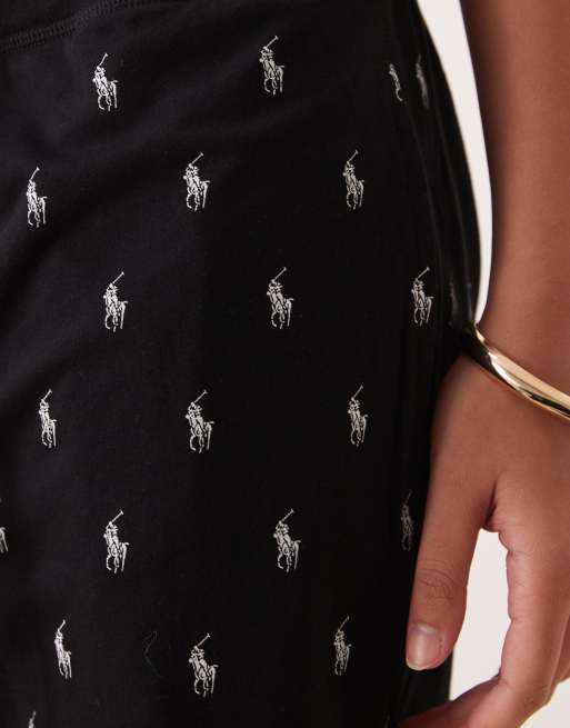 Polo Ralph Lauren - Jogger confort d'ensemble en coton fluide à motif logo - Noir, 3 de 5