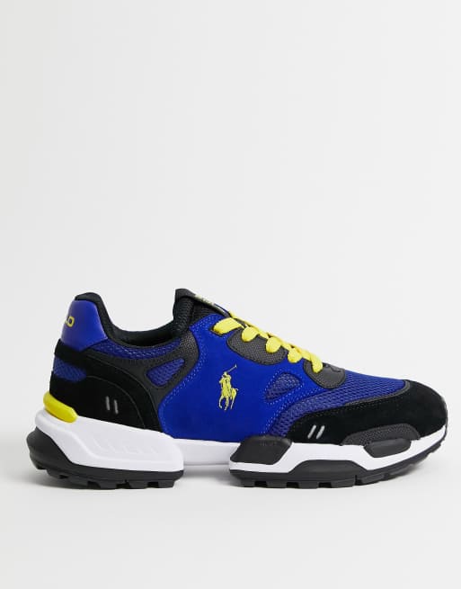 Polo Ralph Lauren - Jogger - Sneakers blu navy con logo arancione