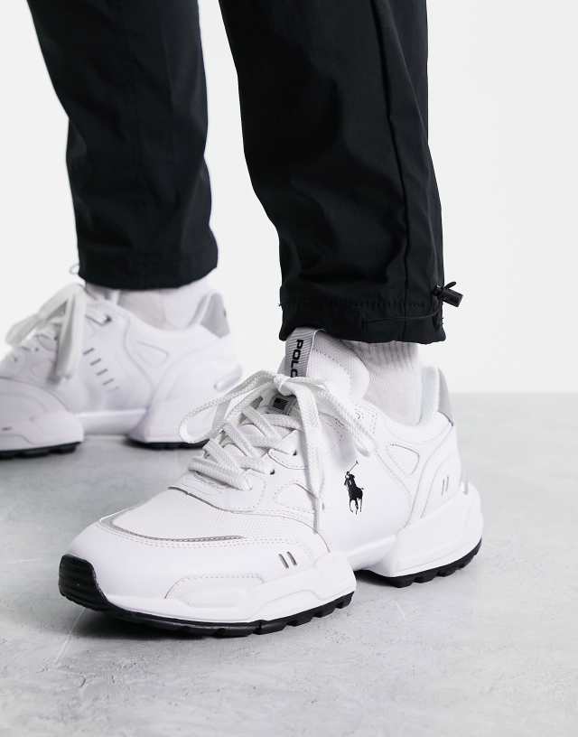 Polo Ralph Lauren jogger sneakers in white with pony logo