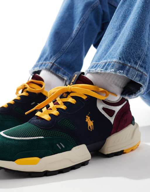 Polo Ralph Lauren Jogger Sneakers met logo in multi ASOS