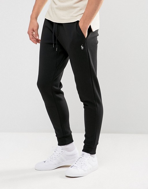 Polo Ralph Lauren Joggers Cuffed Slim Fit in Black | ASOS