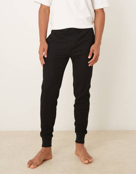 Polo Ralph Lauren - Joggers da casa neri a nido d'ape con logo - view 1