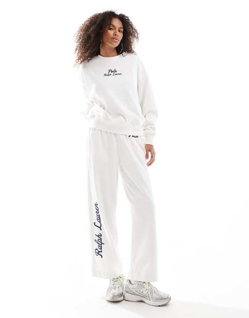Polo Ralph Lauren - Joggers felpati color crema
