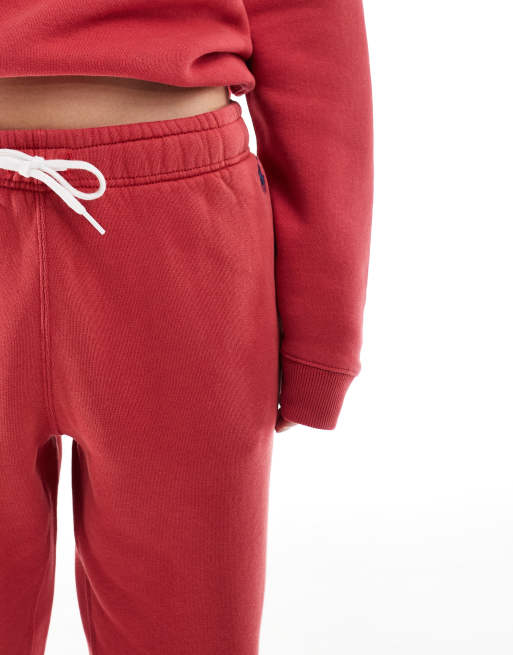 Polo Ralph Lauren - Joggers rossi con logo in coordinato, 4 di 5