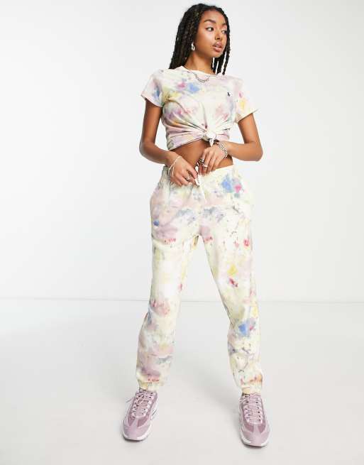 Polo Ralph Lauren - Joggers tie-dye multicolore in coordinato