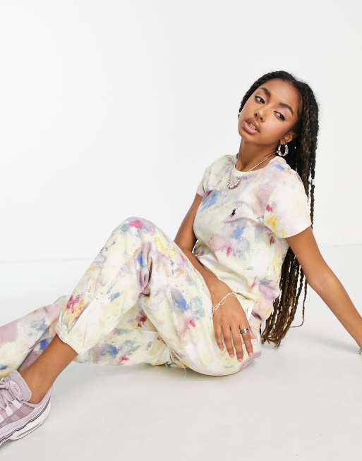Polo Ralph Lauren Joggers tie-dye multicolore in coordinato ASOS