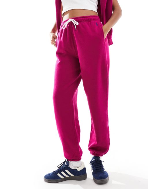 Polo Ralph Lauren joggers with logo in pink