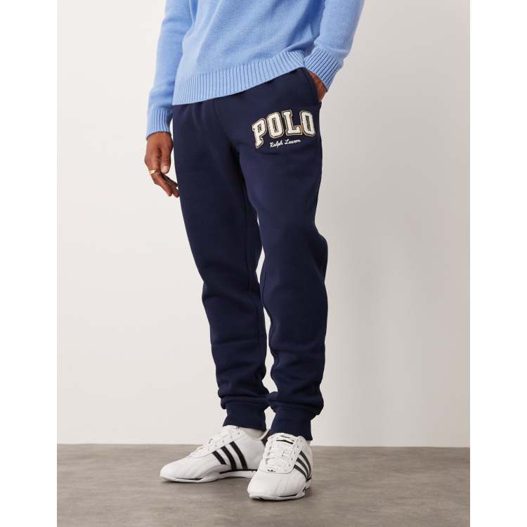 Polo Ralph Lauren Joggingbroek van fleece met boorden en college