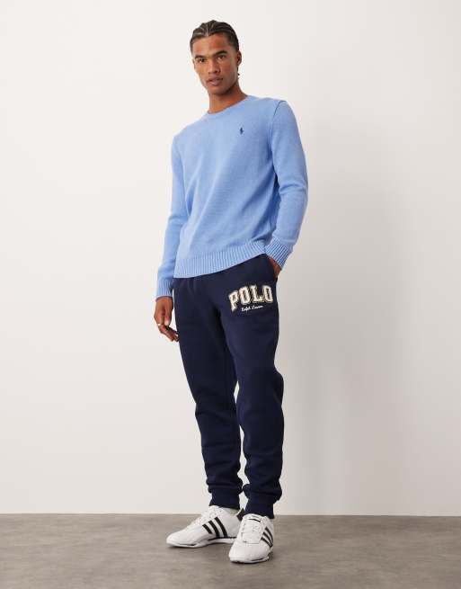 Polo Ralph Lauren Joggingbroek van fleece met boorden en college