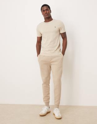 Polo Ralph Lauren - Jogginghose aus Doppelstrick in Beige mit Markenlogo-Neutral