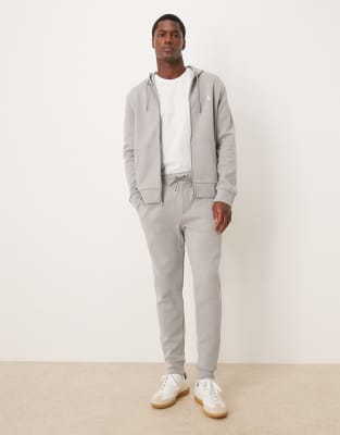 Polo Ralph Lauren - Jogginghose aus Doppelstrick in Grau mit Markenlogo