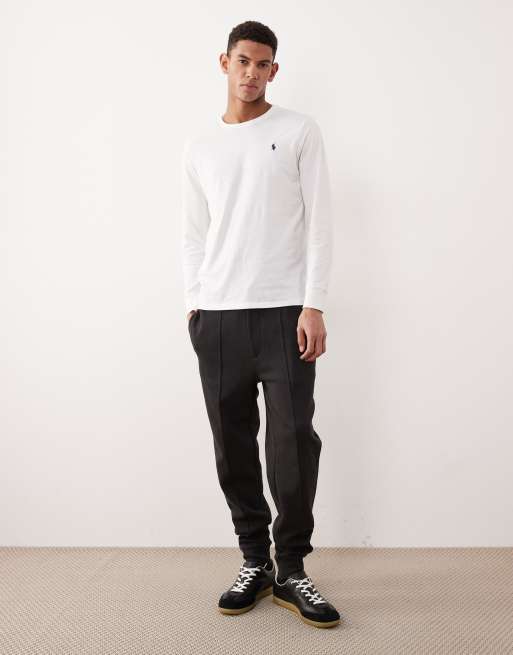 Polo Ralph Lauren – Jogginghose in Dunkelgrau mit Pony-Logo und Strick-Bündchen, 2 von 5