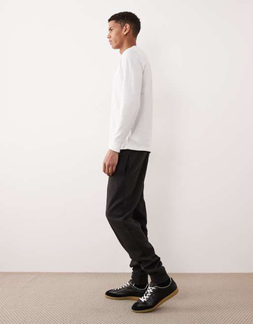 Polo Ralph Lauren – Jogginghose in Dunkelgrau mit Pony-Logo und Strick-Bündchen, 3 von 5