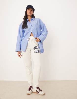 Polo Ralph Lauren - Jogginghose in Grau mit Bündchen und Logo