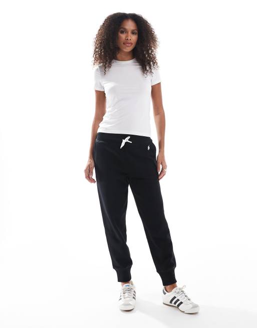 Polo Ralph Lauren – Jogginghose in Schwarz mit Bündchen