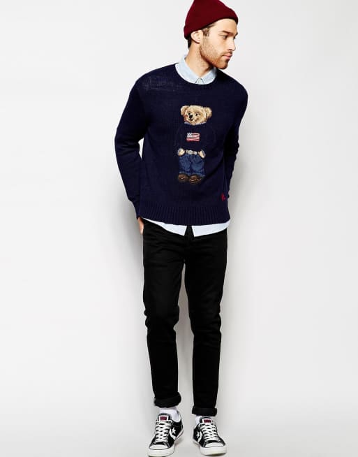 Polo Ralph Lauren Jumper with Bear Intarsia EXCLUSIVE