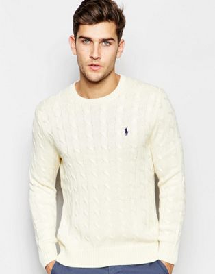 polo cream sweater