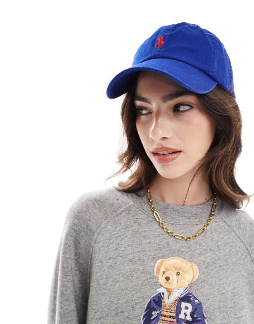 Polo Ralph Lauren – Kappe in Hellblau mit Polospieler-Logo
