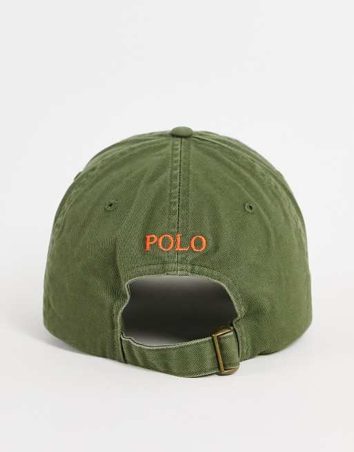 Polo Ralph Lauren – Kappe mit Pony-Logo in Olivgrün, 4 von 4