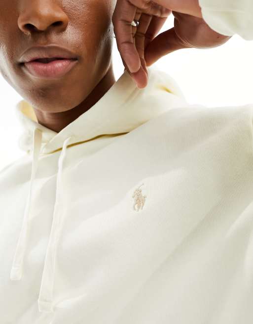 Polo Ralph Lauren – Kapuzenpullover aus Loopback-Terry in Cremeweiß mit Markenlogo, 2 von 4
