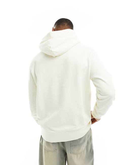 Polo Ralph Lauren – Kapuzenpullover aus Loopback-Terry in Cremeweiß mit Markenlogo, 4 von 4