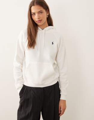 Polo Ralph Lauren - Kapuzenpullover in Weiß mit Markenlogo