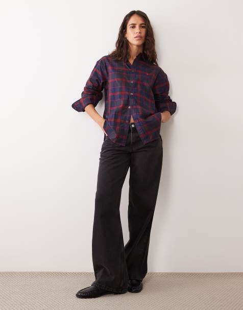 Polo Ralph Lauren kariertes Hemd in Rot und Schwarz - view 1