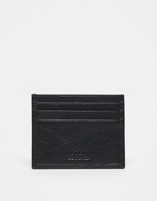 Polo Ralph Lauren – Kartenetui in Schwarz mit mehreren Fächern