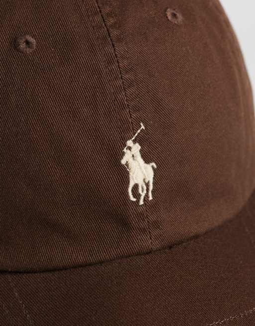 Polo Ralph Lauren kasket med ikonlogo i mellembrun, 3 af 3