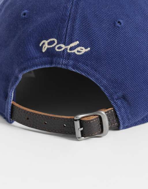 Polo Ralph Lauren kasket med stort logo i navy, 3 af 3