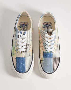 Polo Ralph Lauren Keaton patchwork printed trainers in multi