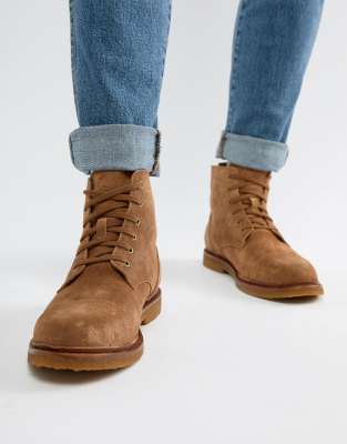 polo ralph lauren kieren suede boots in tan