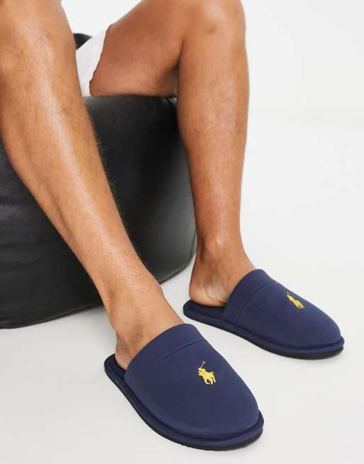 Polo Ralph Lauren Klarence Chaussons enfiler Bleu marine dor